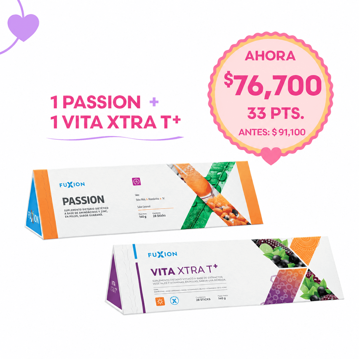 1 VITA EXTRA T + 1 PASSION